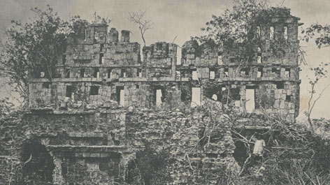 Historische Aufnahme von Maya-Ruinenstätten aus dem Nachlass Teobert Malers (1824-1917)