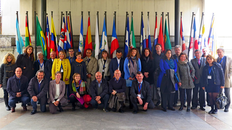 Kick-off-Meeting des Projektteams von EULAC Focus in Madrid Kick-off-Meeting des Projektteams von EULAC Focus in Madrid