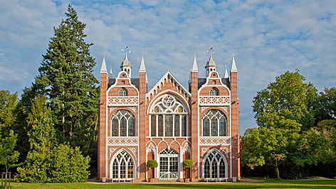 Das Gotische Haus in Dessau-Wörlitz © Kulturstiftung Dessau-Wörlitz, Foto: Heinz Fräßdorf Das Gotische Haus in Dessau-Wörlitz