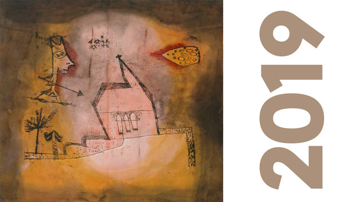 © Foto: bpk / Nationalgalerie, SMB, Sammlung Scharf-Gerstenberg / Roman März / Grafik: Andreas Dimmler "bebende Kapelle" von Paul Klee