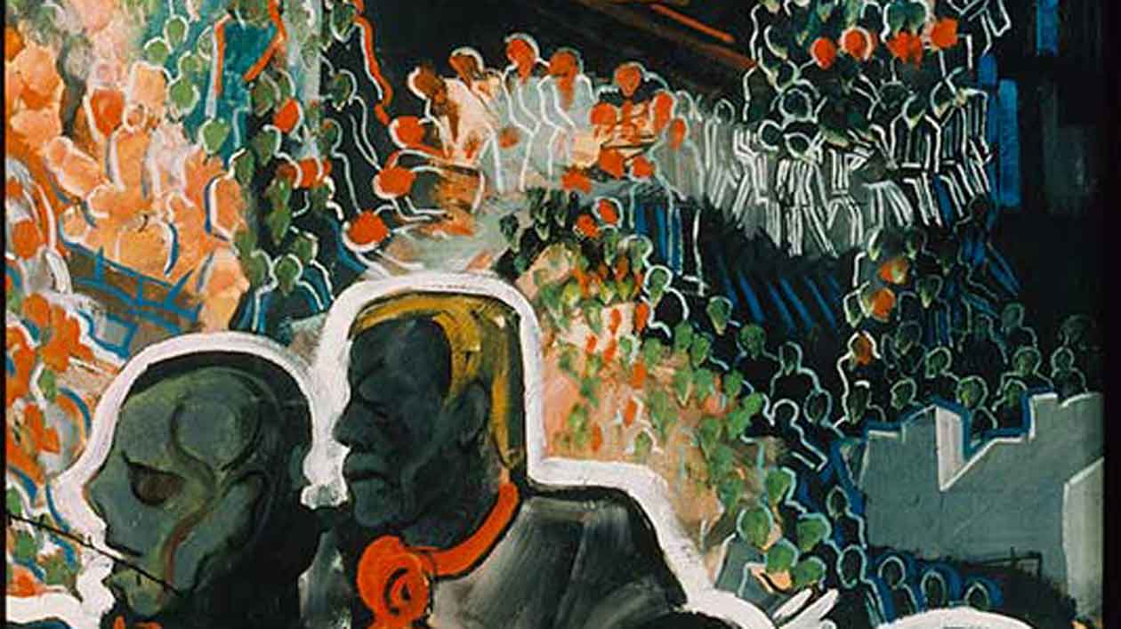 Heinrich Ehmsen, »Auschwitz« (Detail), 1948, Inv.-Nr. A II 1049, Neue Nationalgalerie, Staatliche Museen zu Berlin Heinrich Ehmsen, »Auschwitz« (Detail), 1948, Inv.-Nr. A II 1049, Neue Nationalgalerie, Staatliche Museen zu Berlin