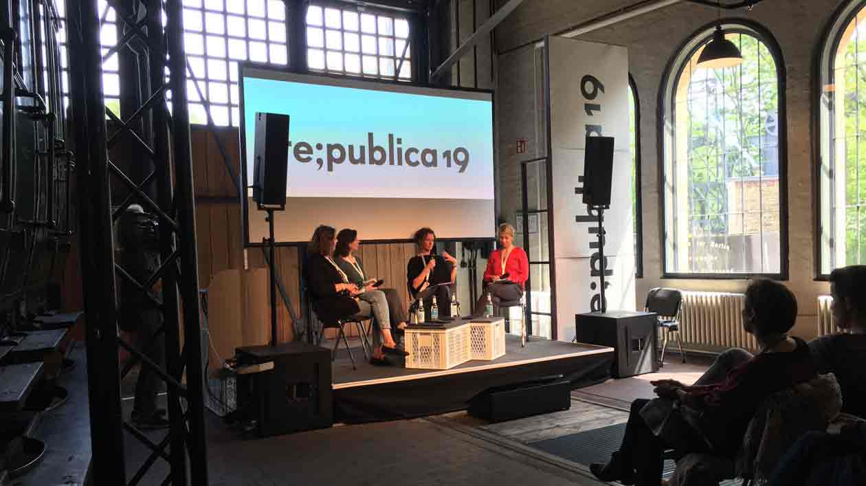 Podiumsdiskussion auf der re:publica 19 Podiumsdiskussion auf der re:publica 19