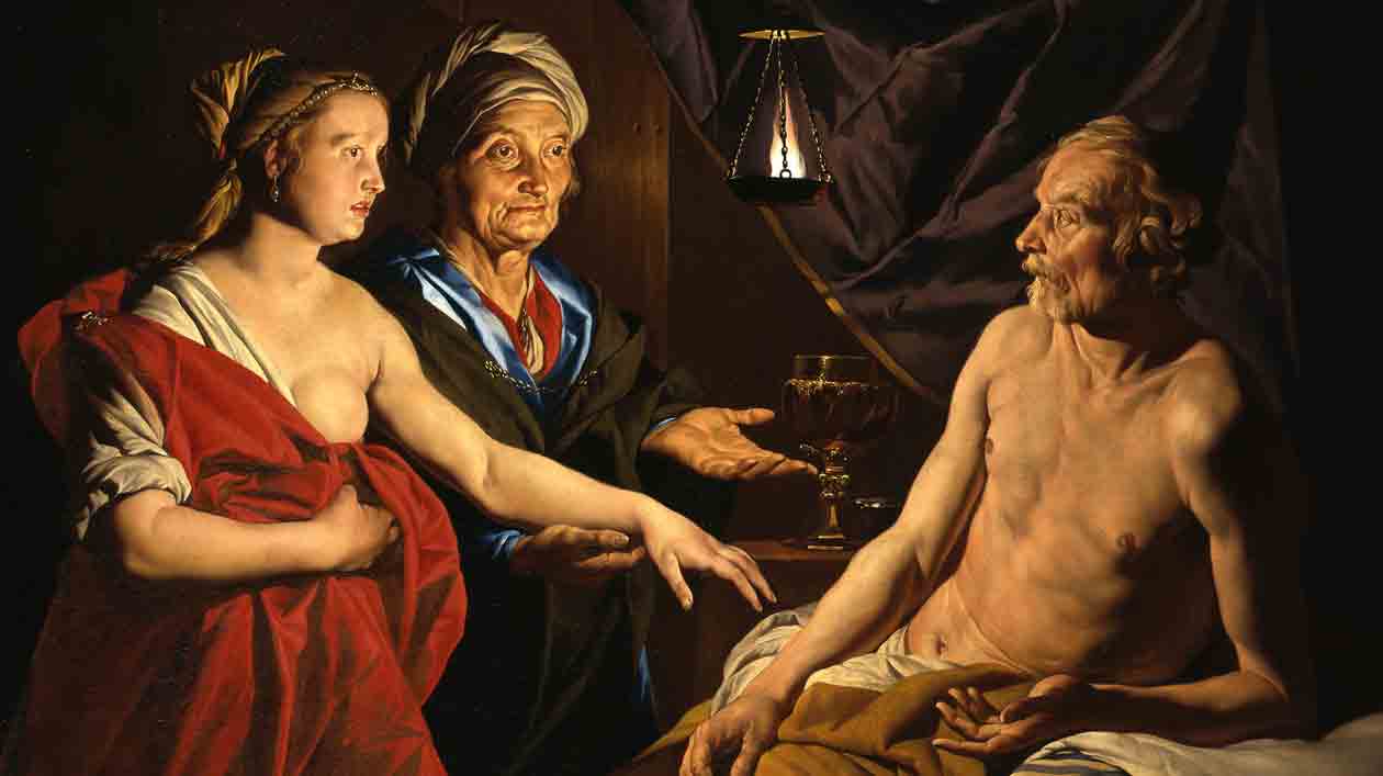 Matteus Stom, „Sarah führt Abraham Hagar zu“ Matteus Stom, „Sarah führt Abraham Hagar zu“