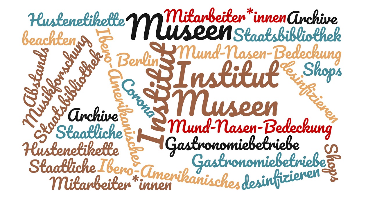 Was ist beim Besuch von Einrichtungen der SPK zu beachten? Wortwolke zum Themenfeld "Was ist beim Besuch der Einrichtungen zu beachten?"