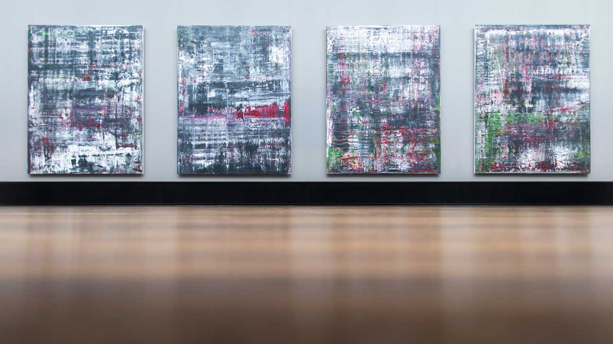 Gerhard Richters Zyklus "Birkenau" in der Alten Nationalgalerie Ausstellungssaal