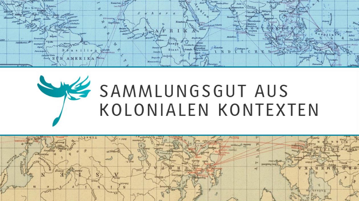 Onlineportal "Sammlungsgut aus kolonialen Kontexten" Logo des Onlineportals "Sammlungsgut aus kolonialen Kontexten"