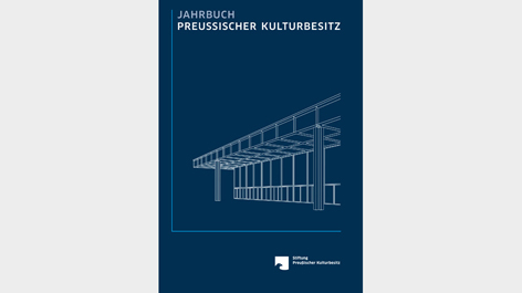 Jahrbuch-Cover mit Darstellung von Ludwig Mies van der Rohes Neuer Nationalgalerie