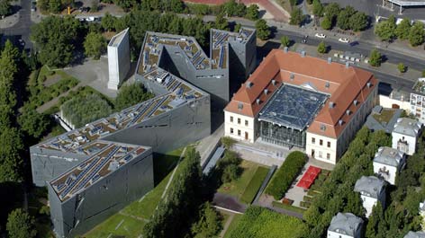 Luftaufnahme des Jüdischen Museums Berlin, Veranstaltungsort der Tagung des Deutschen Zentrum Kulturgutverluste Luftaufnahme des Jüdischen Museums Berlin, Veranstaltungsort der Tagung des Deutschen Zentrum Kulturgutverluste