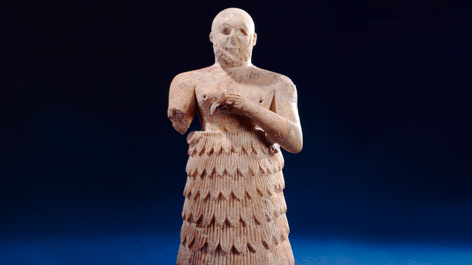 Statuette eines Beters aus dem archaischen Ischtar-Tempel von Assur