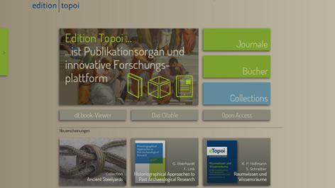 Startseite von Edition TOPOI
