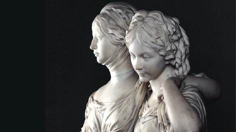 Detail der Prinzessinnengruppe von Johann Gottfried Schadow, 1795-97 Detail der Prinzessinnengruppe von Johann Gottfried Schadow, 1795-97