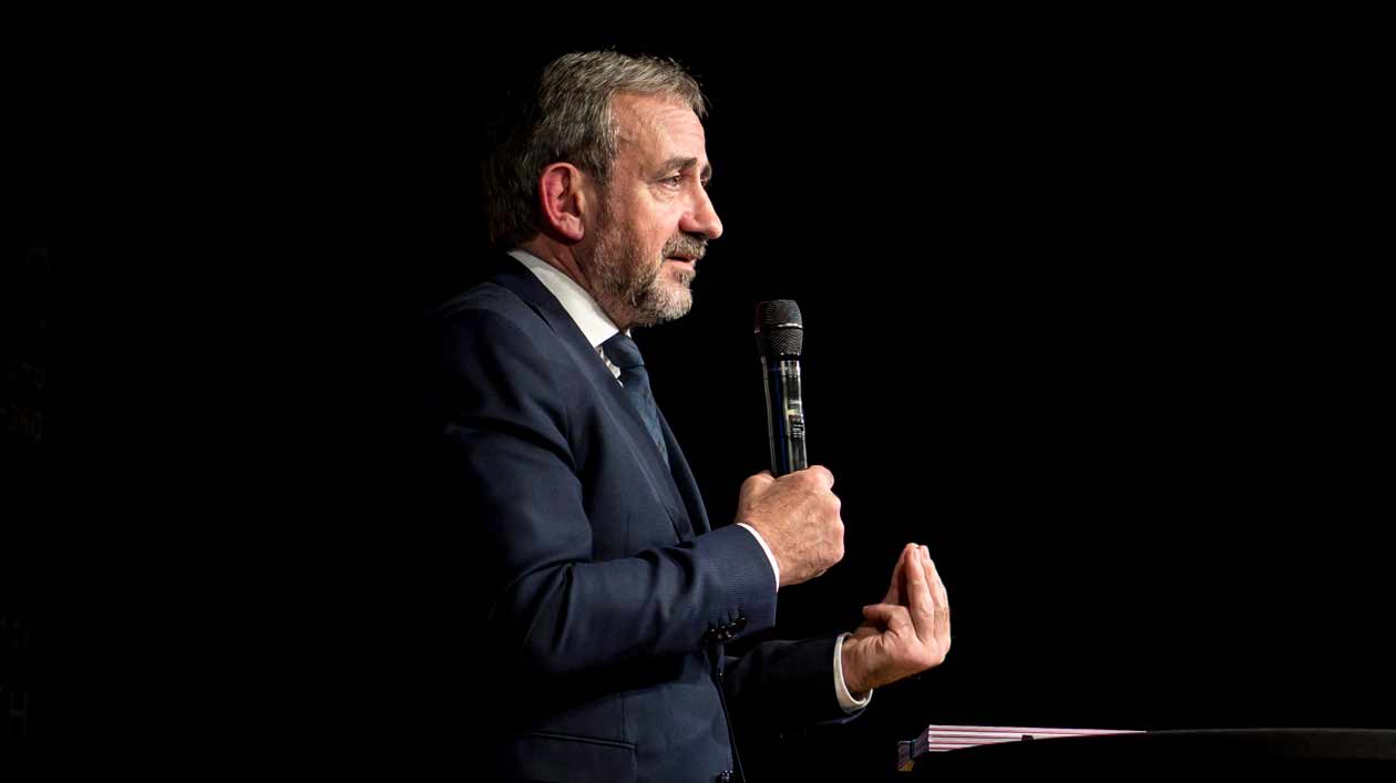 Hermann Parzinger bei einer Diskussion