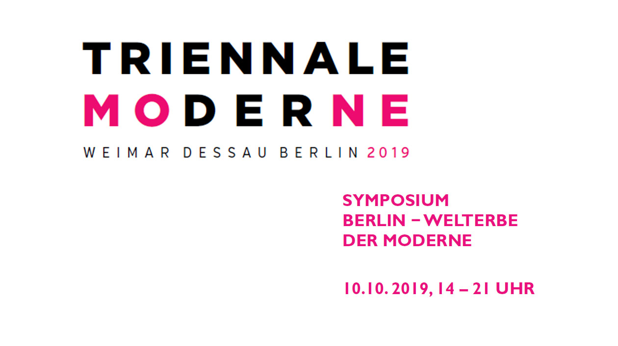 Triennale der Moderne 2019 Triennale der Moderne 2019