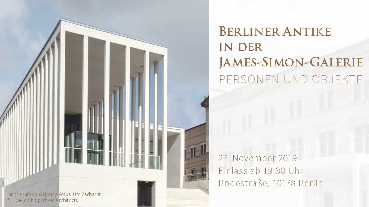 Berliner Antike 2019 Berliner Antike in der James-Simon-Galerie